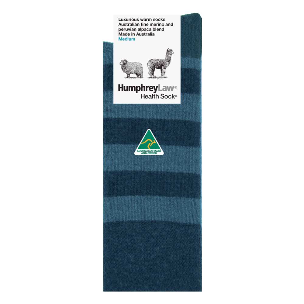 Humphrey Law Alpaca-Wool Stripe Sock - Med