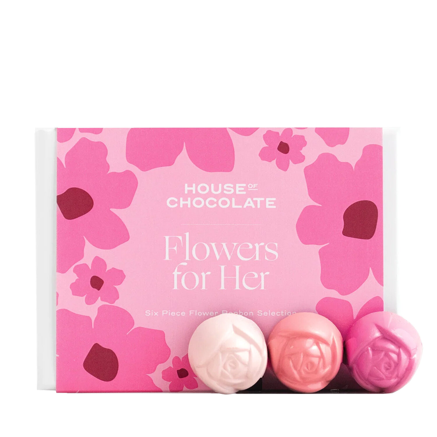 House of Chocolate 'Flowers for Her' 6 Piece Bonbon Selection