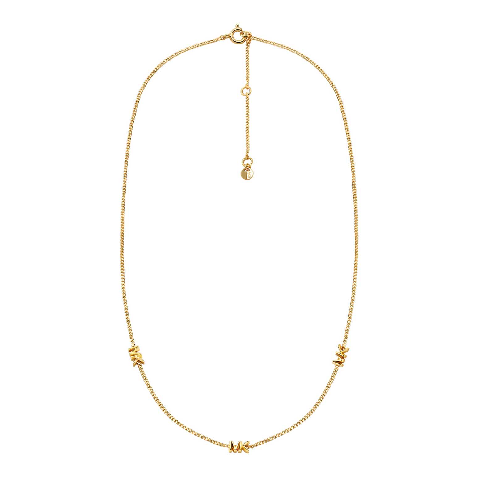 Michael Kors 14K Gold-Plated Sterling Silver Station Necklace MKC1780710