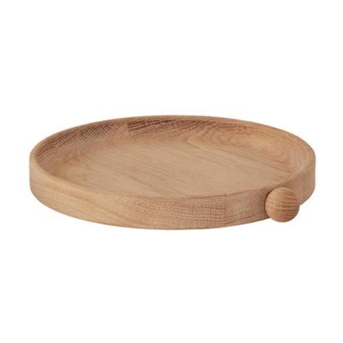 OYOY Inka Wood Tray Round Small Nature