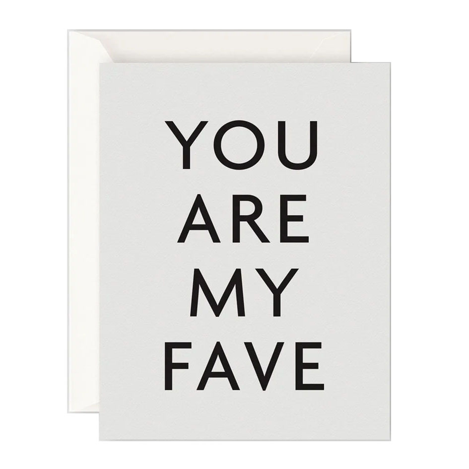 Father Rabbit Stationery You Are My Fave Card