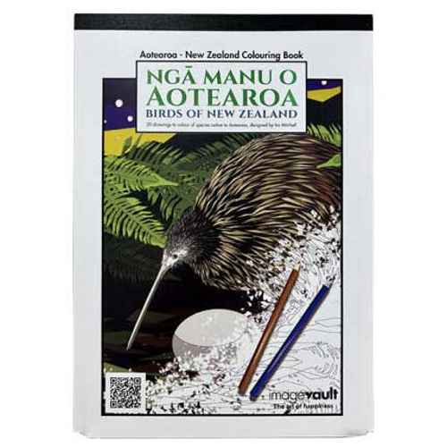 Ira Mitchell Birds of New Zealand Colouring Book
