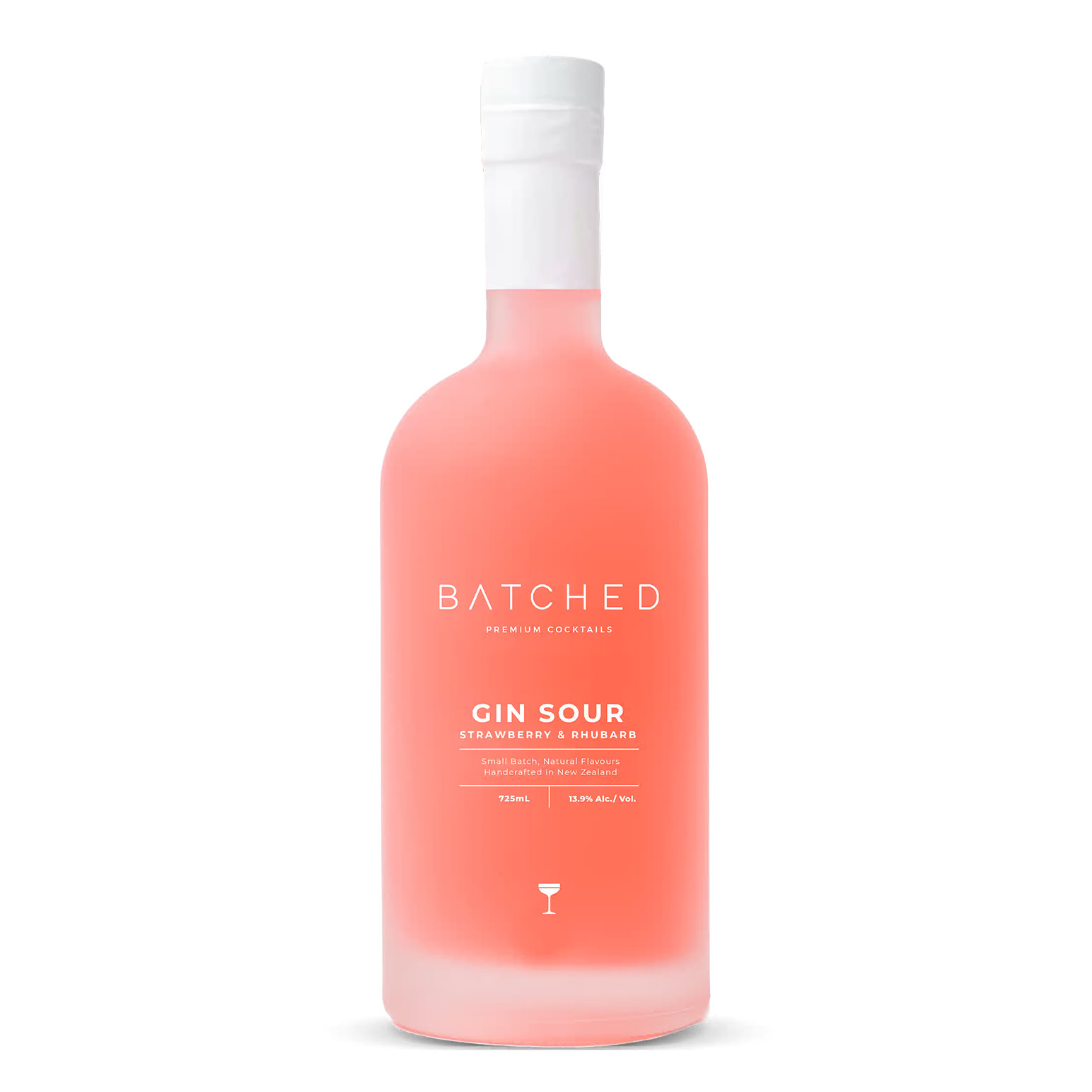 Batched Gin Sour - Strawberry & Rhubarb 725ml