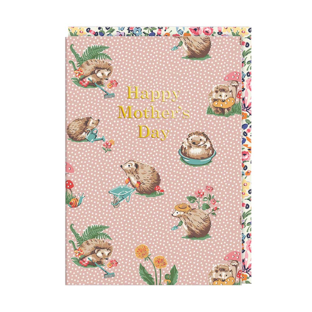 Cath Kidston Hedgehog Mother's Day Foil Card