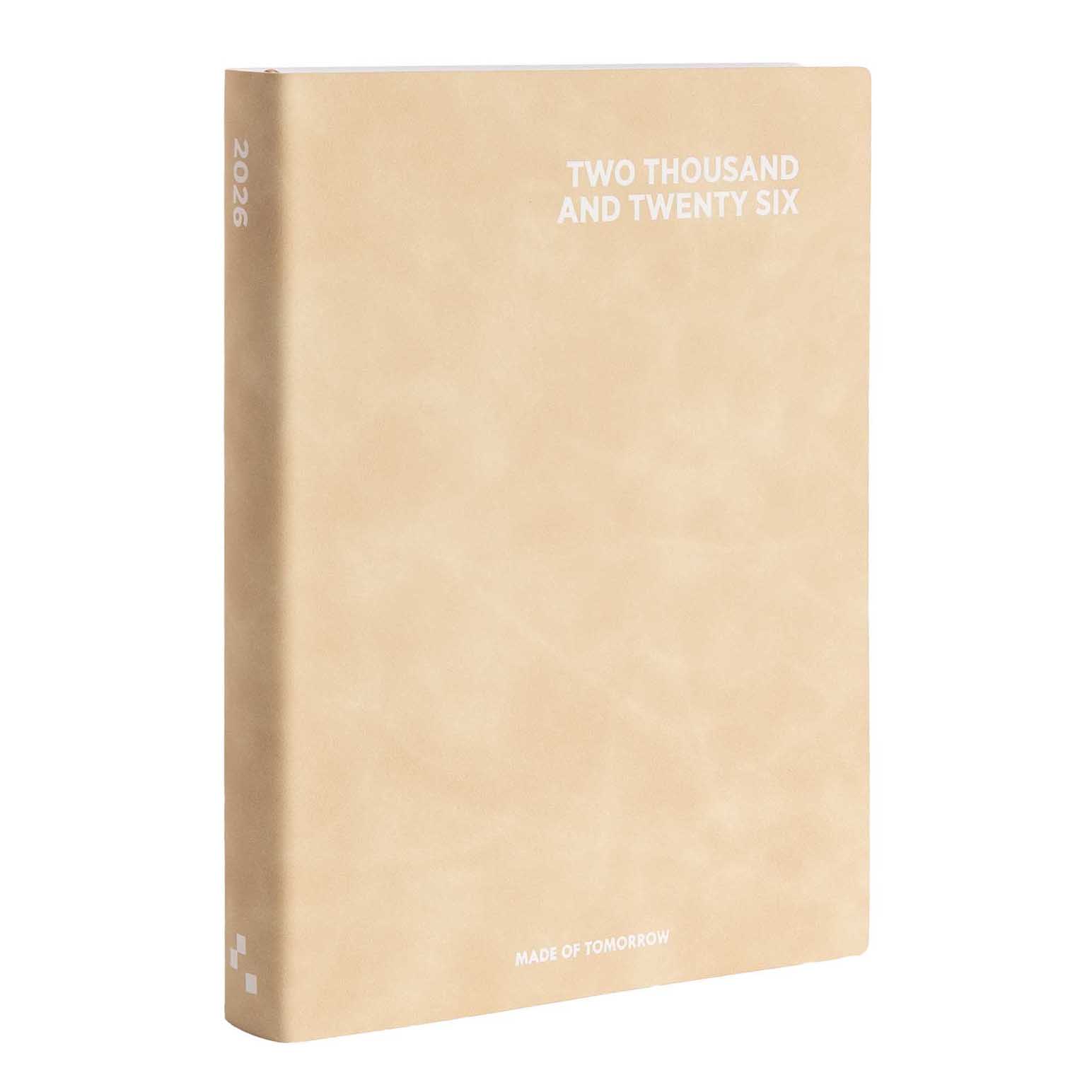 Made of Tomorrow 2026 A5 Daily Diary Faux Leather - Oat