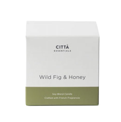 Citt&agrave; Wild Fig & Honey Ceramic Candle White 200g