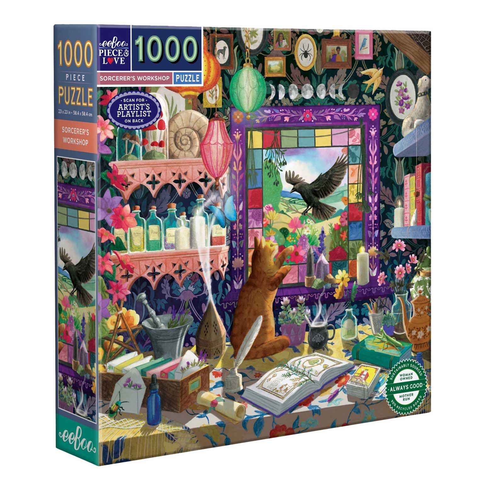 Eeboo Sorcerer's Workshop Square Puzzle