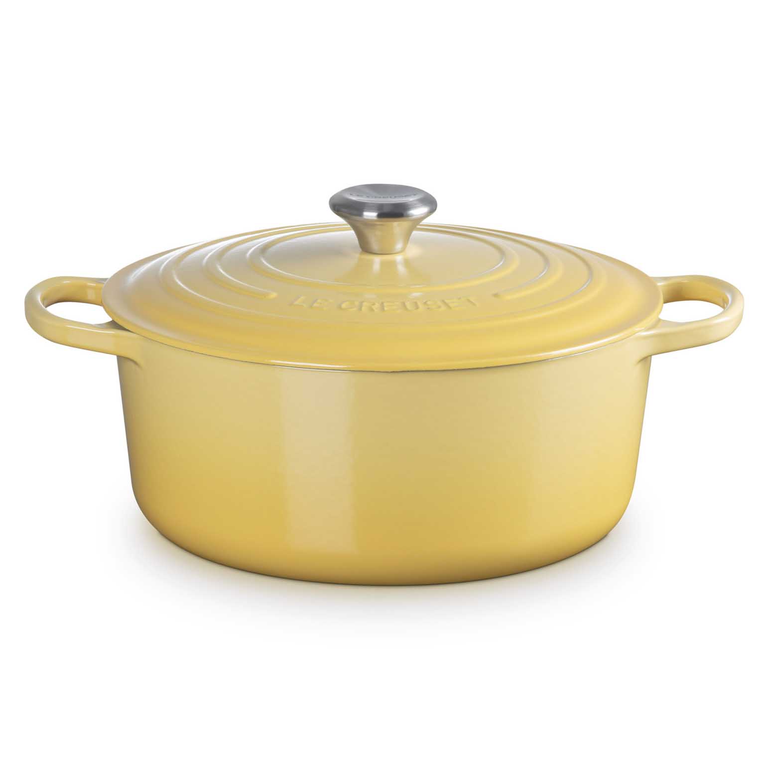 Le Creuset Signature Round Casserole 28cm - Camomille SS Knob