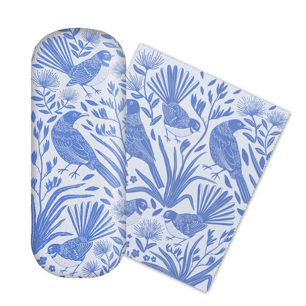 Birdsong Blues Glasses Case
