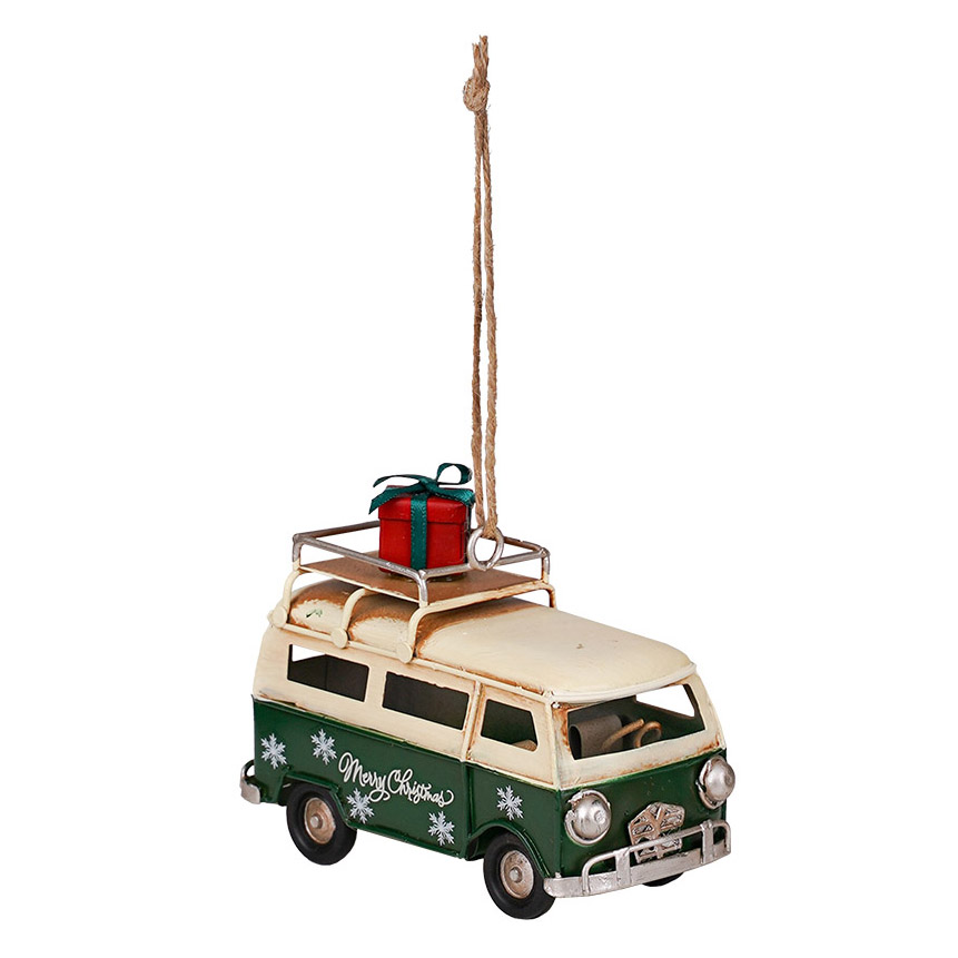 Flower Systems Hanging Vintage Campervan Green