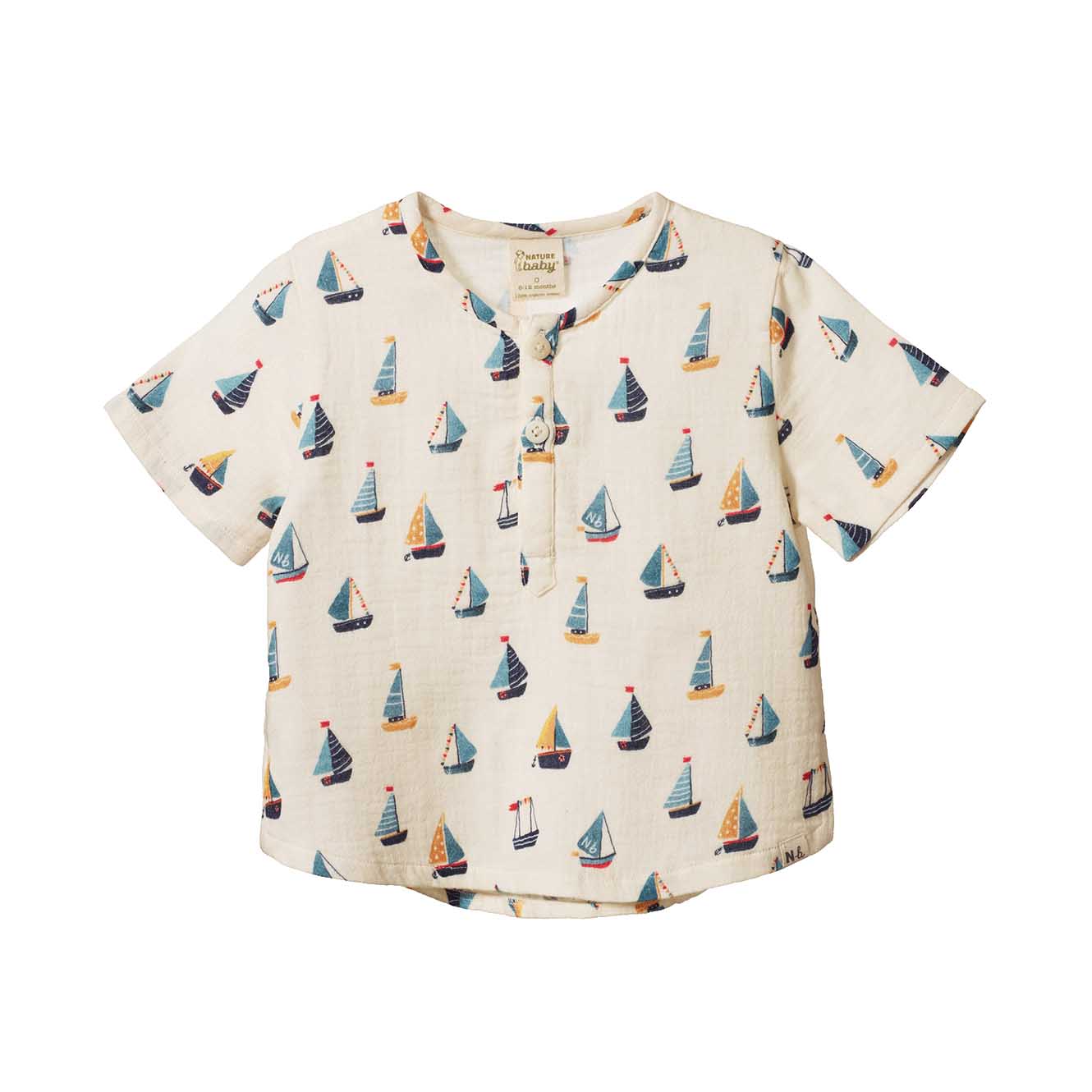 Nature Baby Short Sleeve Caravan Shirt 3-5Y