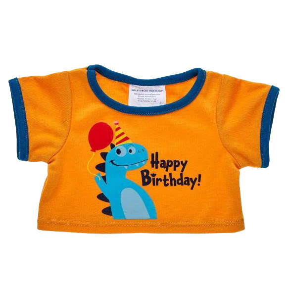 Build A Bear Outfit - Dinosaur Birthday Tee