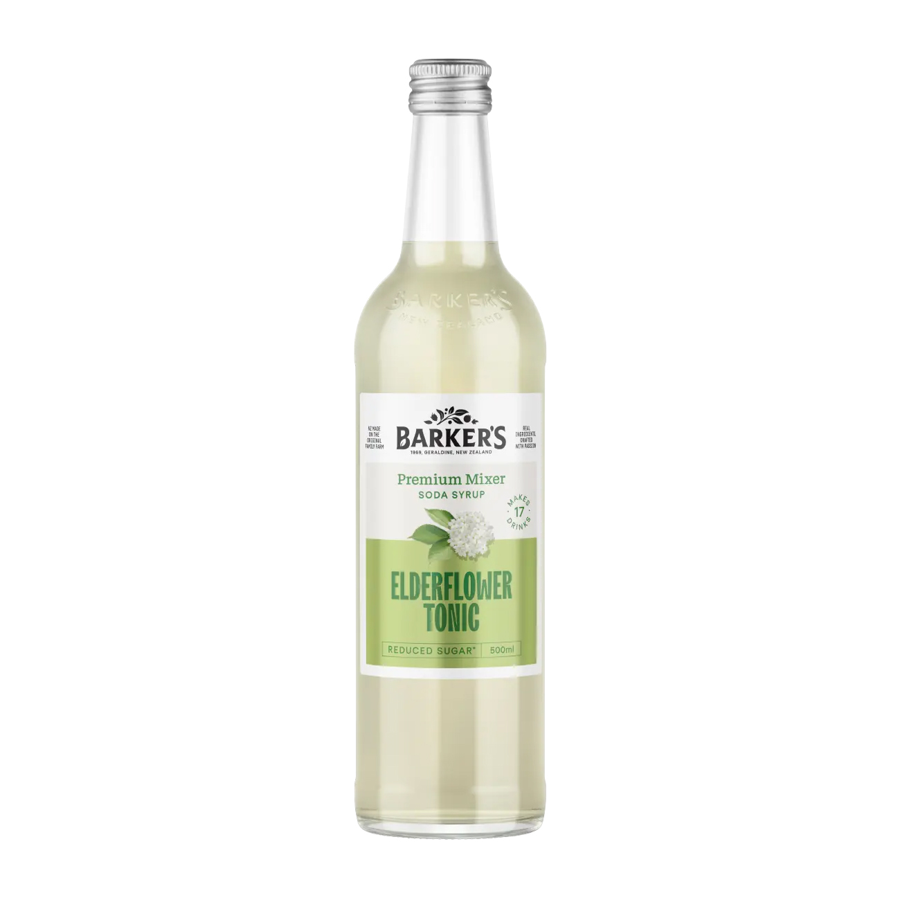 Barker's Elderflower Tonic Syrup 500ml