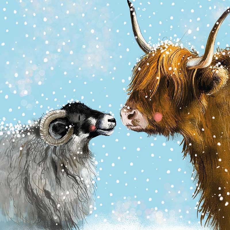 Alex Clark Christmas Festive Farm Box Of 8 Cards