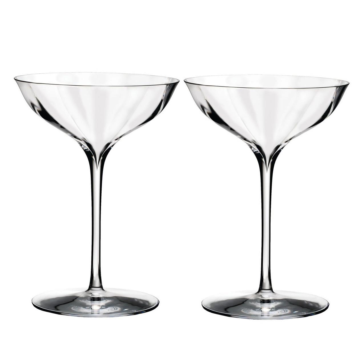 Waterford Elegance Optic Belle Coupe Pair 6.7oz