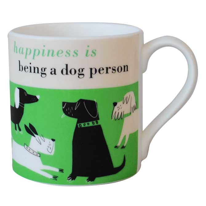 repeat repeat Happiness Dog Person Bone China Mug