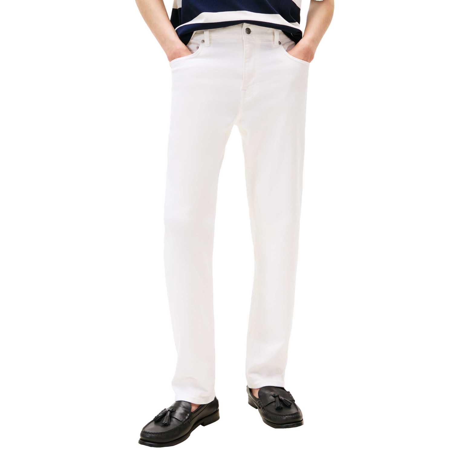 Tommy Hilfiger White Straight Leg Jeans