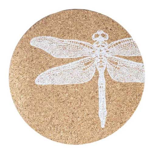 Selbrae House Single Cork Coaster Dragonfly