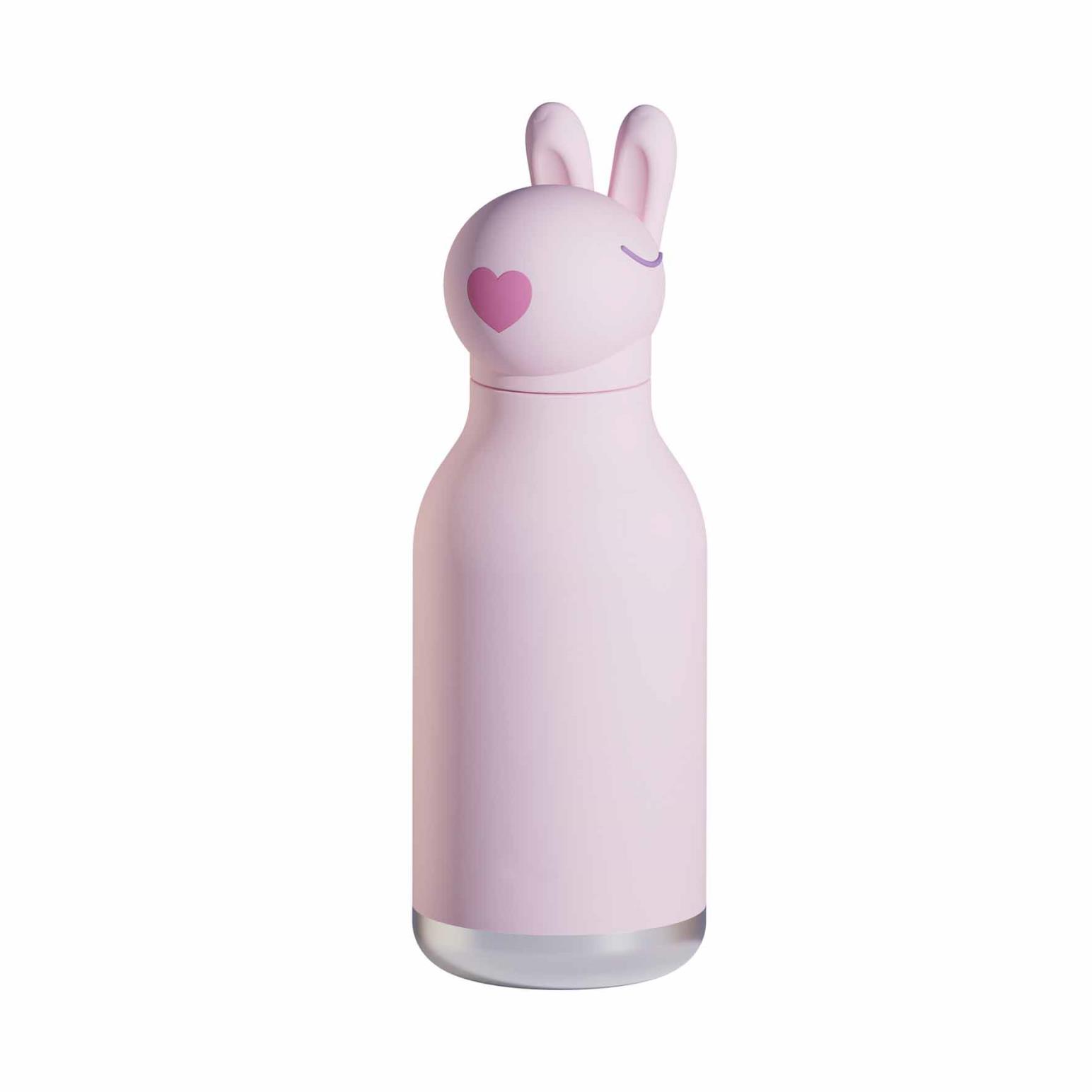 Asobu Bestie Bottle Bunny Double Wall Insulated Bottle 460ml Pink