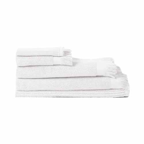 Città Ribbed Hand Towel White 50x70cm
