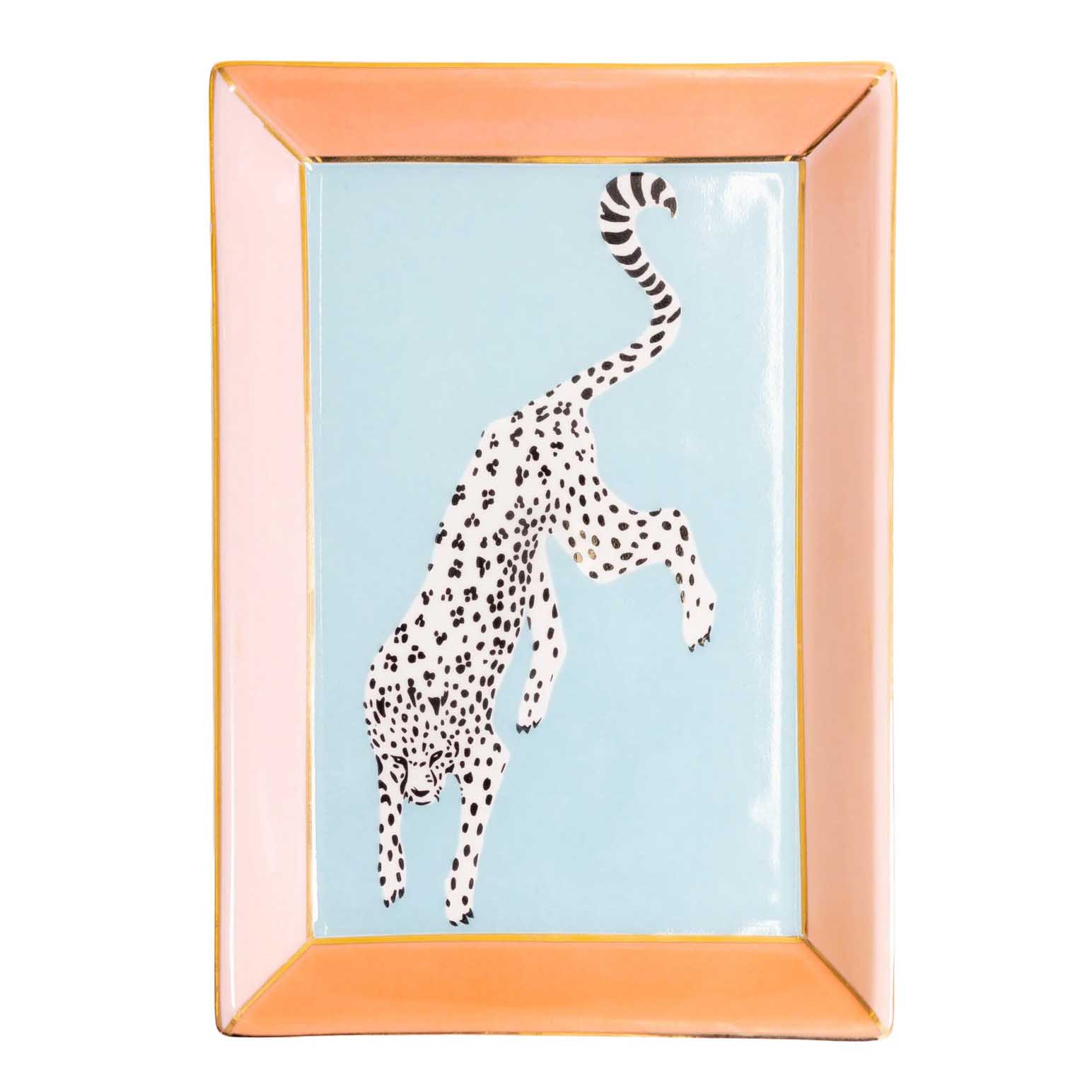 Yvonne Ellen Rectangle Trinket Dish - Cheetah