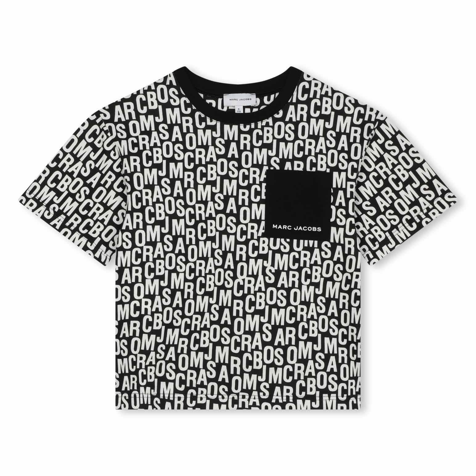 MARC JACOBS Jumbled Logo Aop T-Shirt 3Y - 6Y