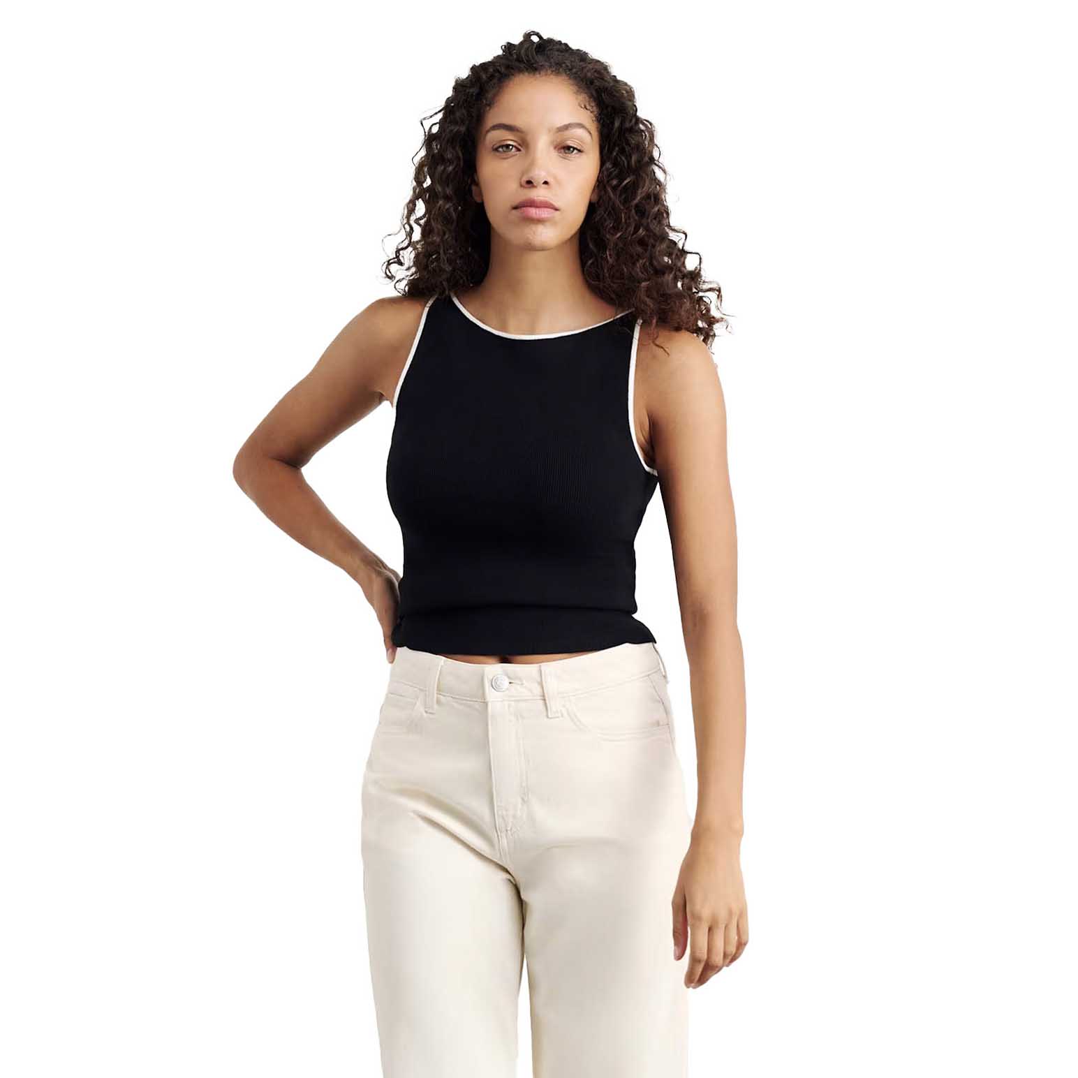 JAG Lydia Contrast Knit Tank
