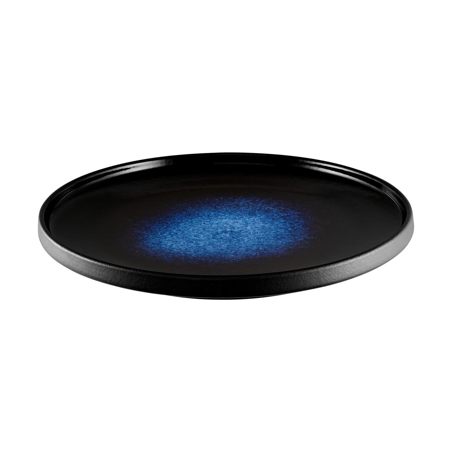 Maxwell & Williams Caviar Midnight High Rim Plate 21cm