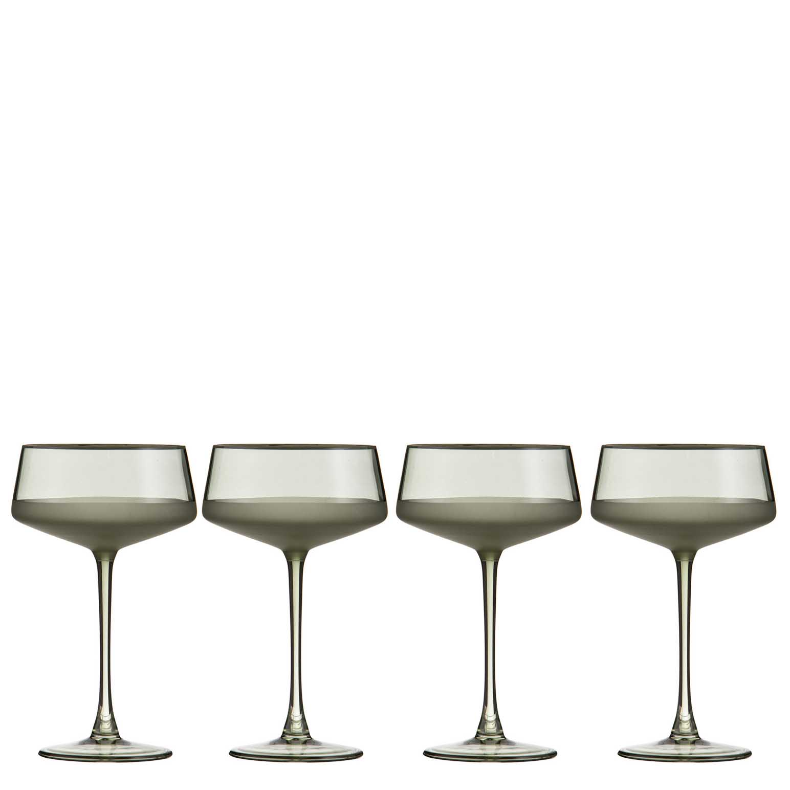 Ladelle Panama Moss 4Pk Coupe Glass