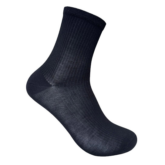 Designer Textile Ribbed Anklet Metallic Sock