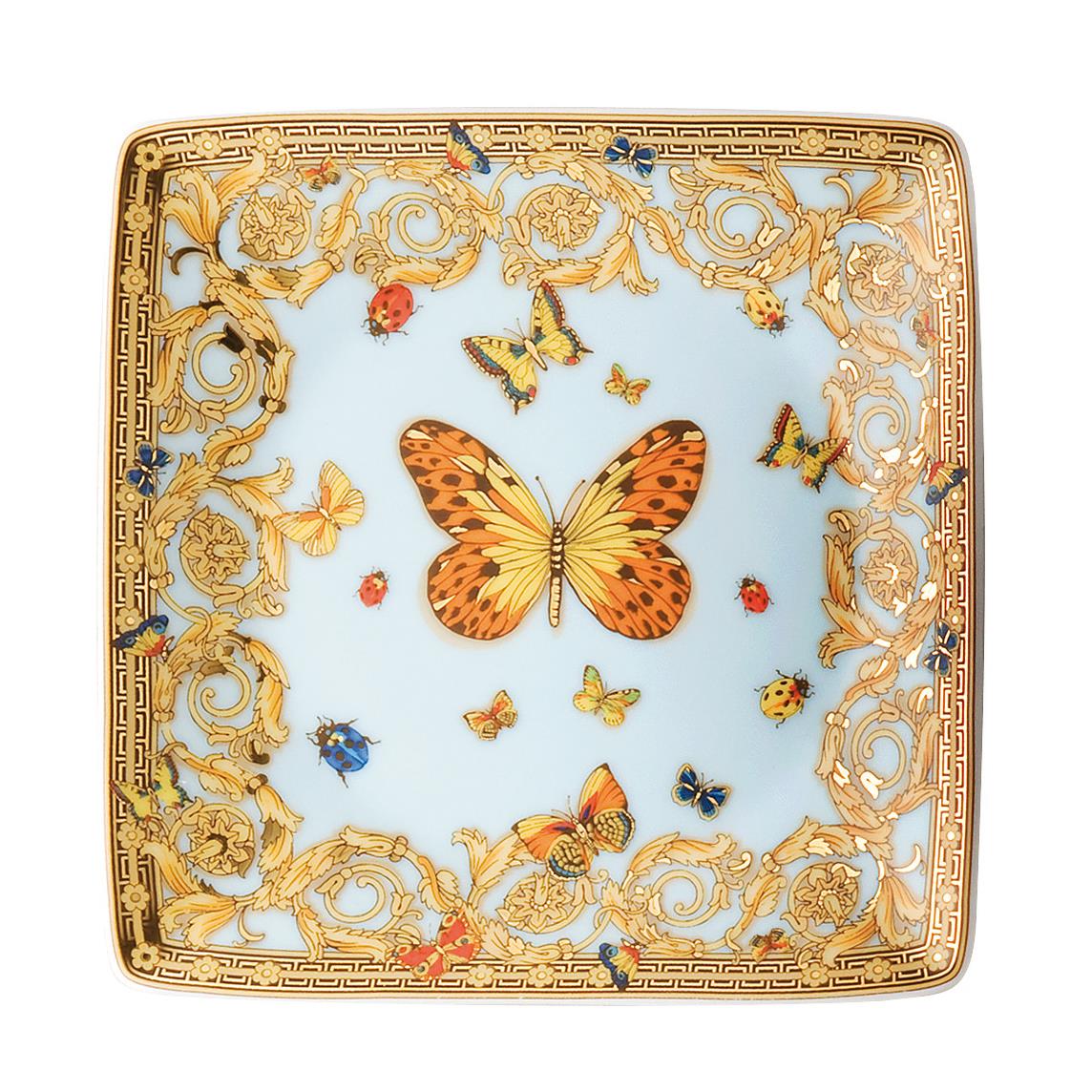 Versace Le Jardin De Versace Square Flat Dish 12cm