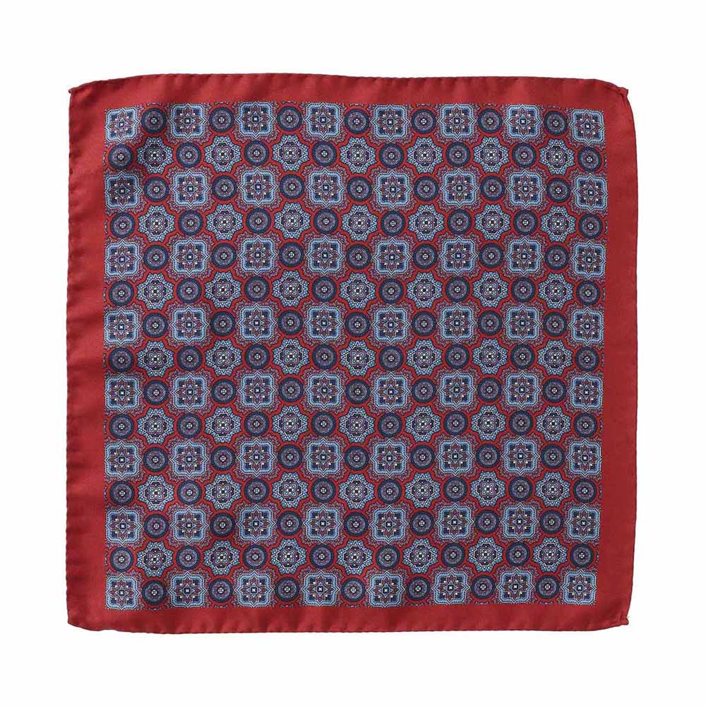 Cambridge Square Foulard Pocket Square