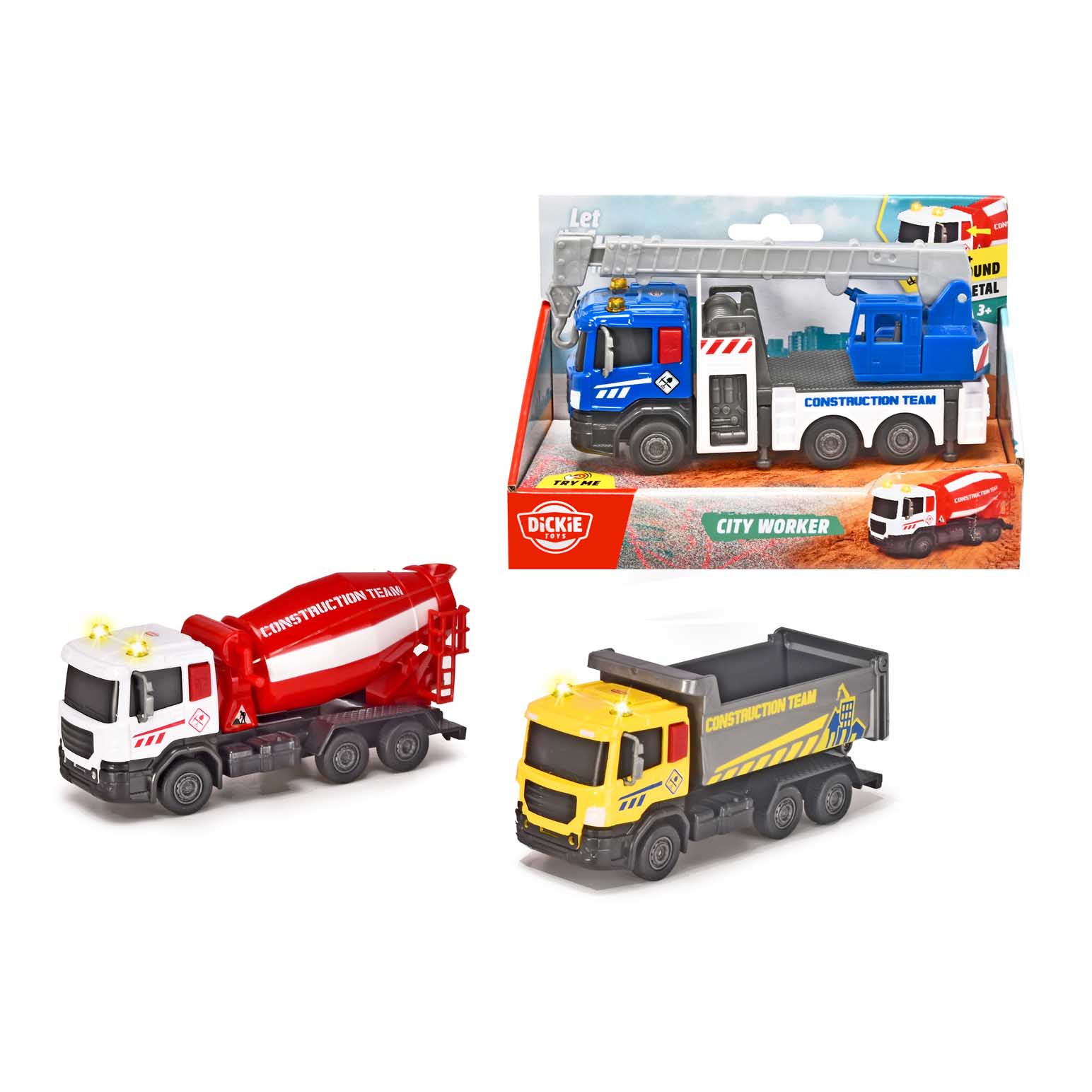 Dickie Toys City Worker Small (3 Assorted Styles)