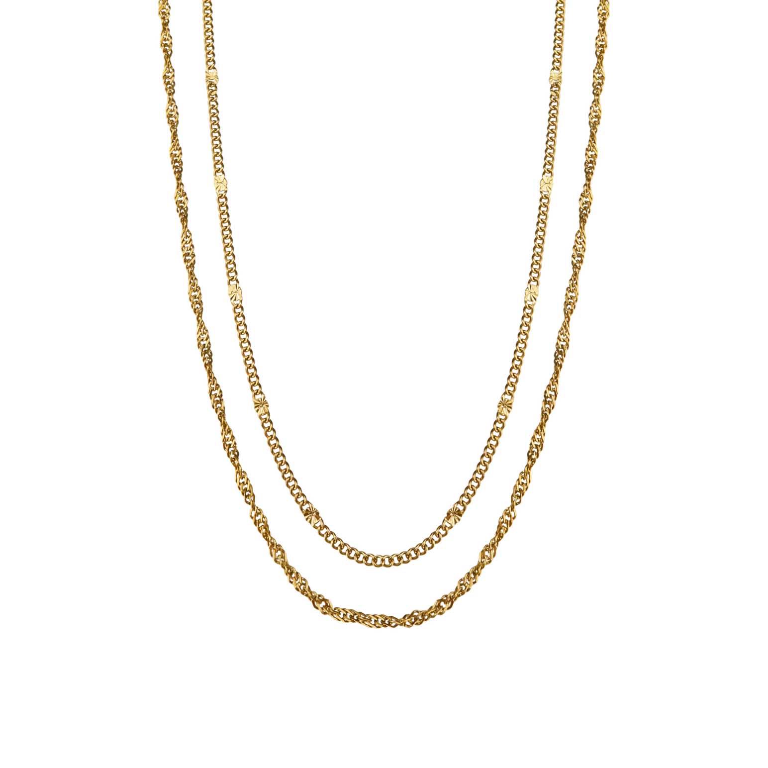 Silk & Steel Duo Necklace