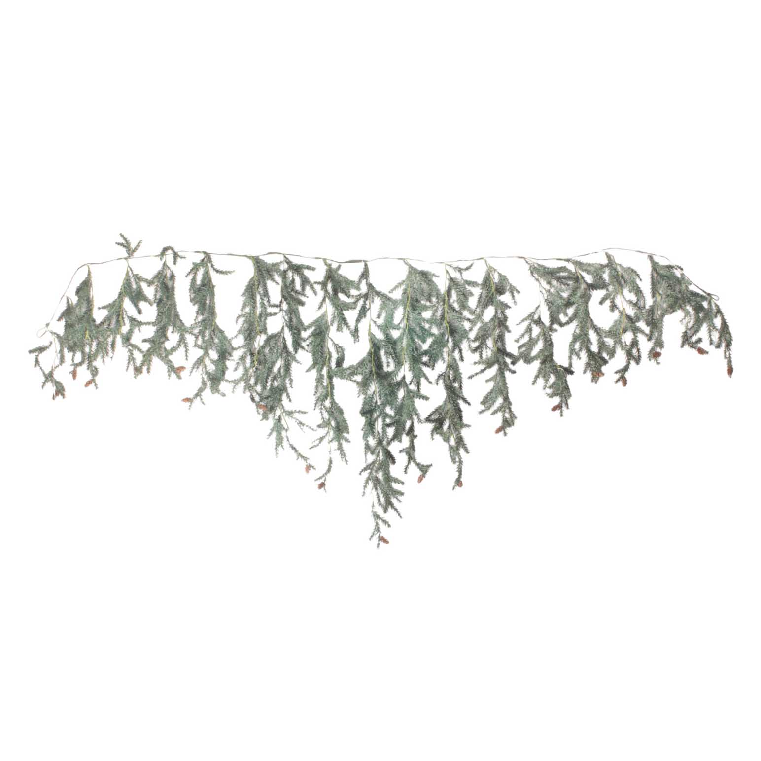 French Country Pinecone Light Up Mantle Garland