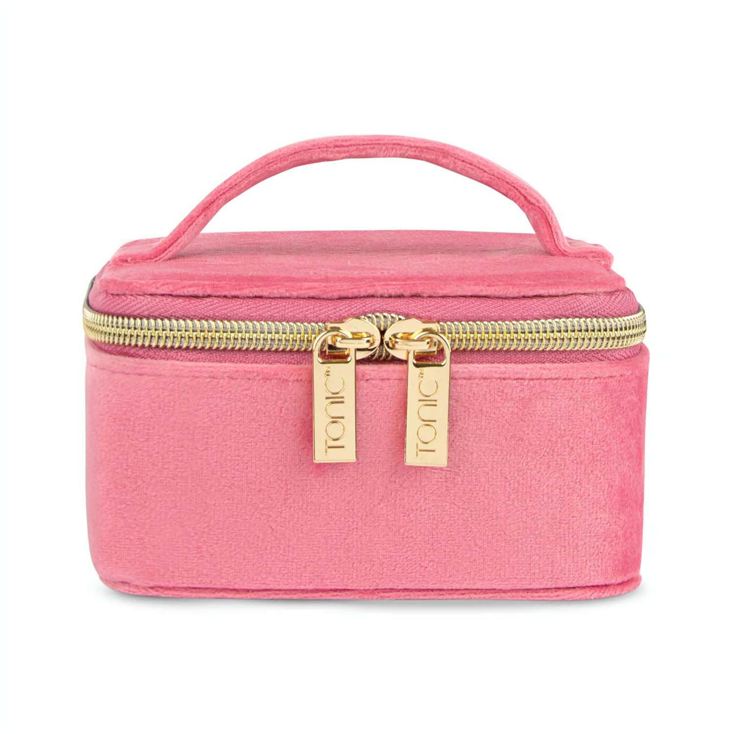 Tonic Luxe Velvet Jewellery Cube Coral