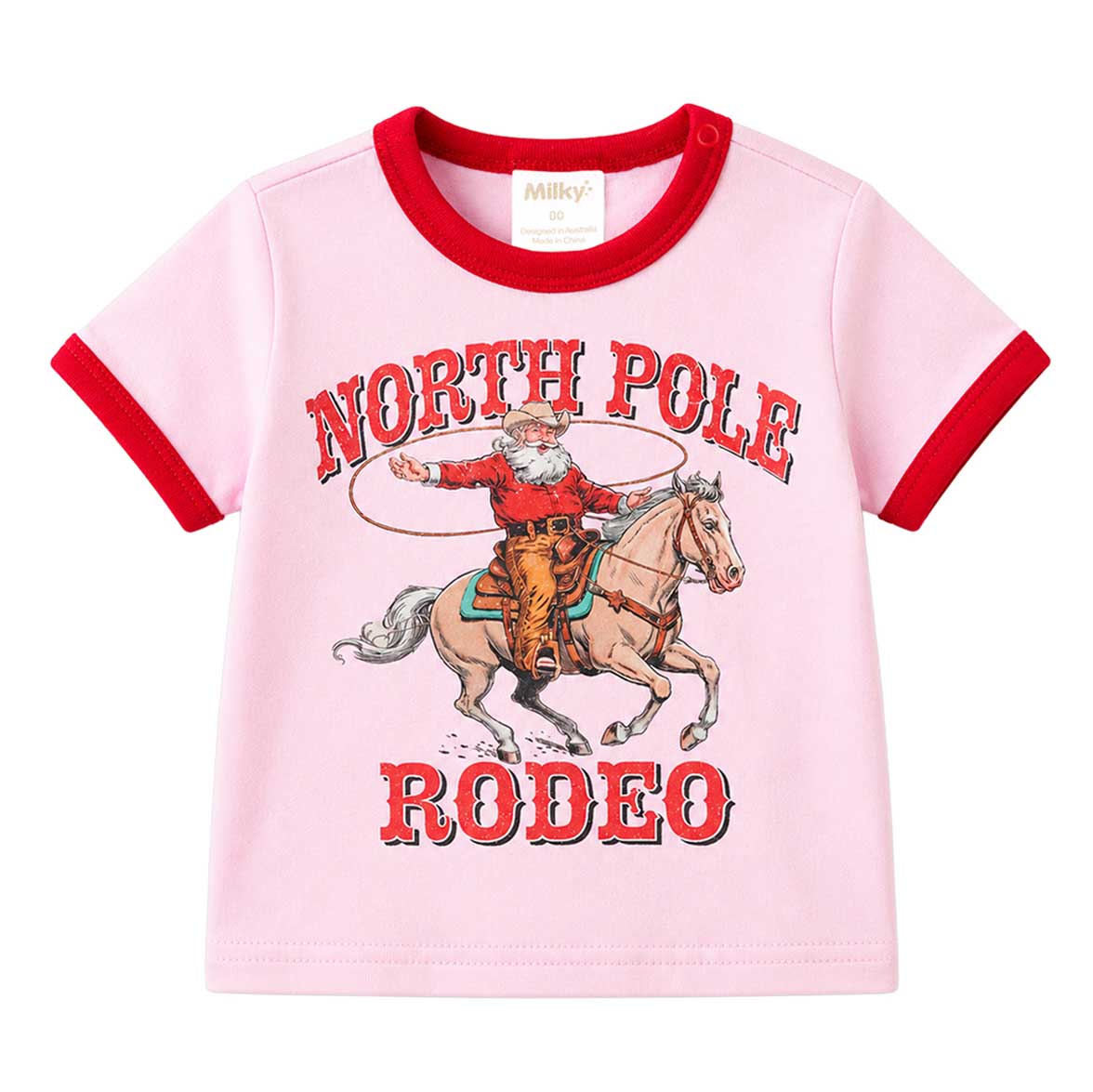 Milky Rodeo Santa Tee 00-1Y
