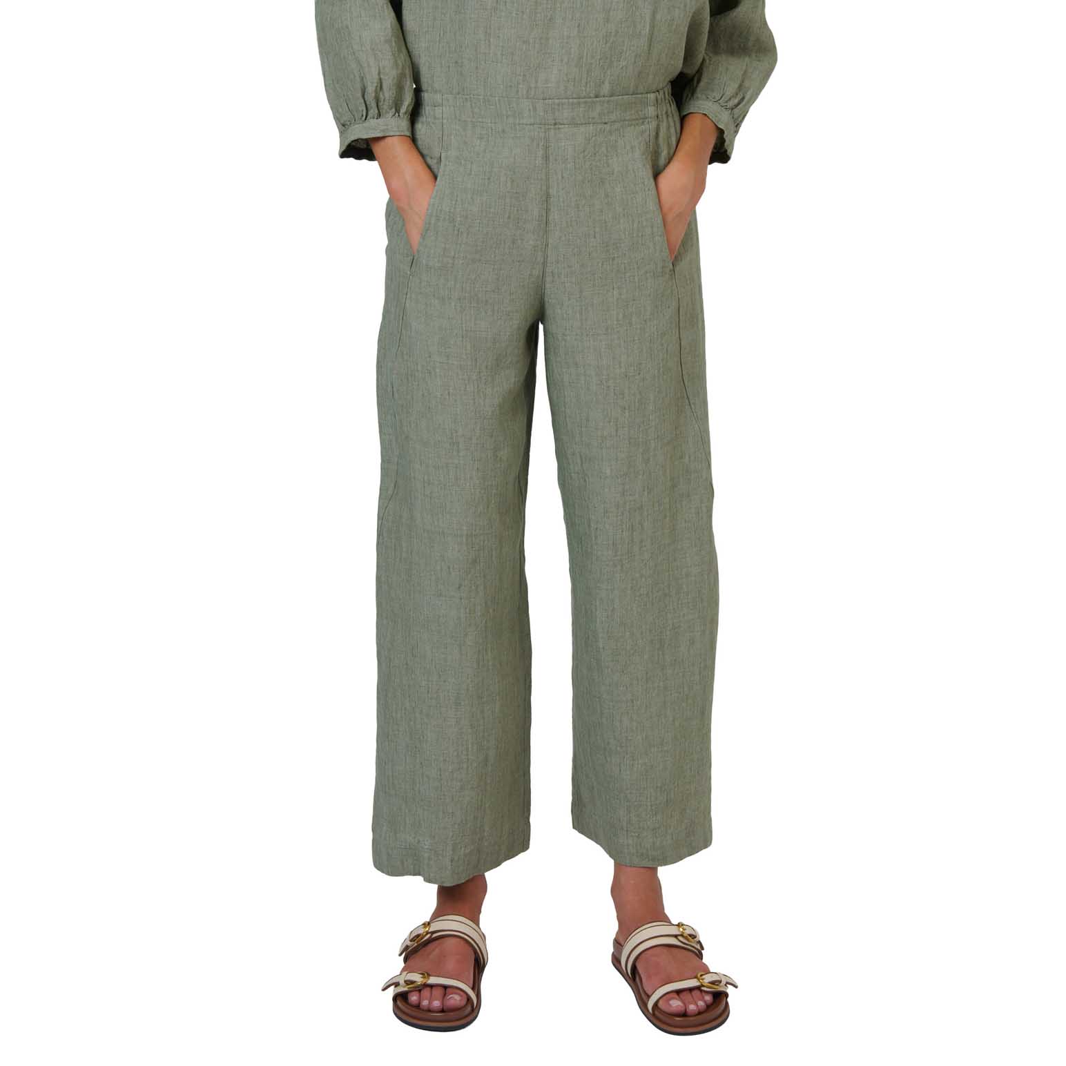Naturals By O & J Artichoke Linen Pants