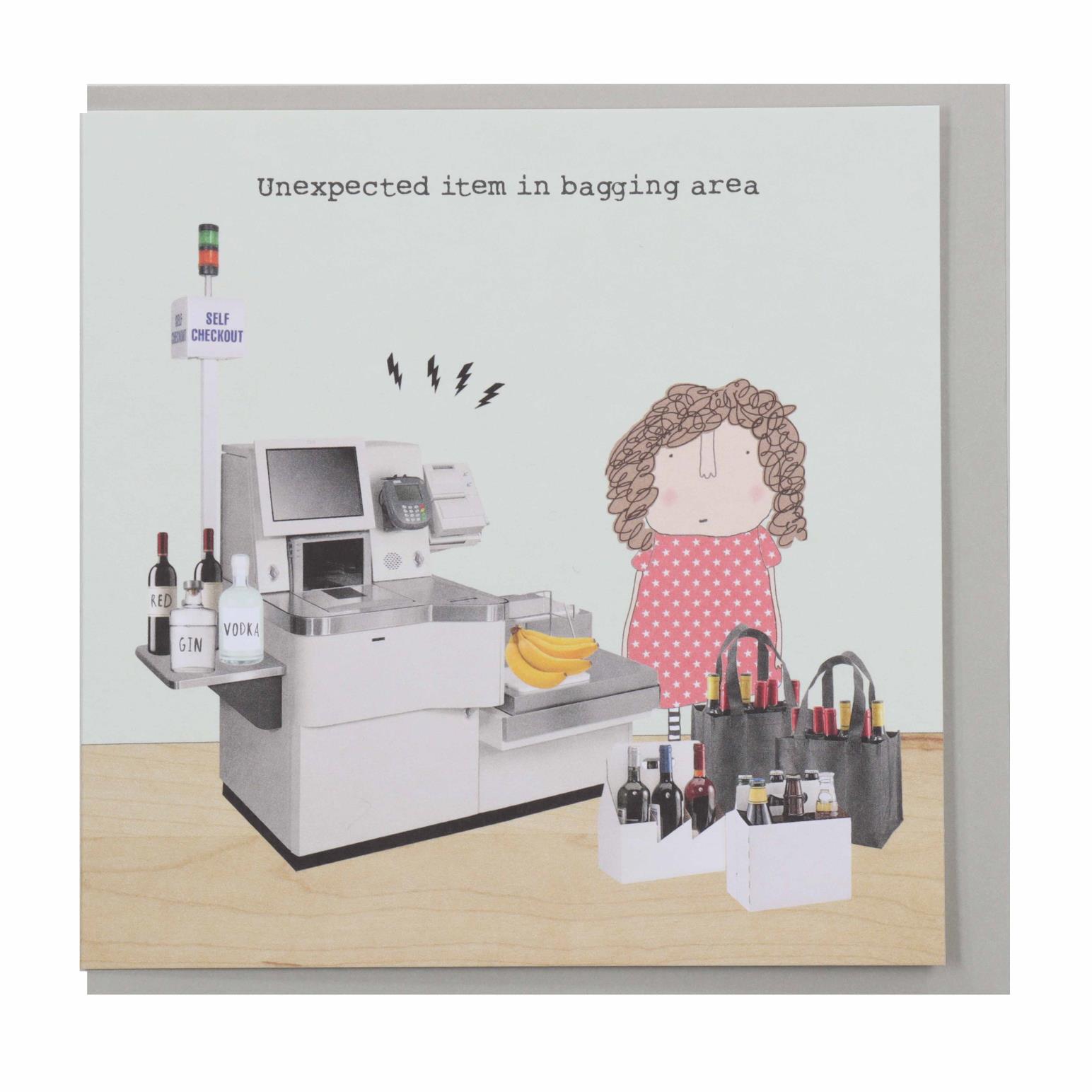 Rosie Made A Thing Unexpected Item In Bagging Area Card