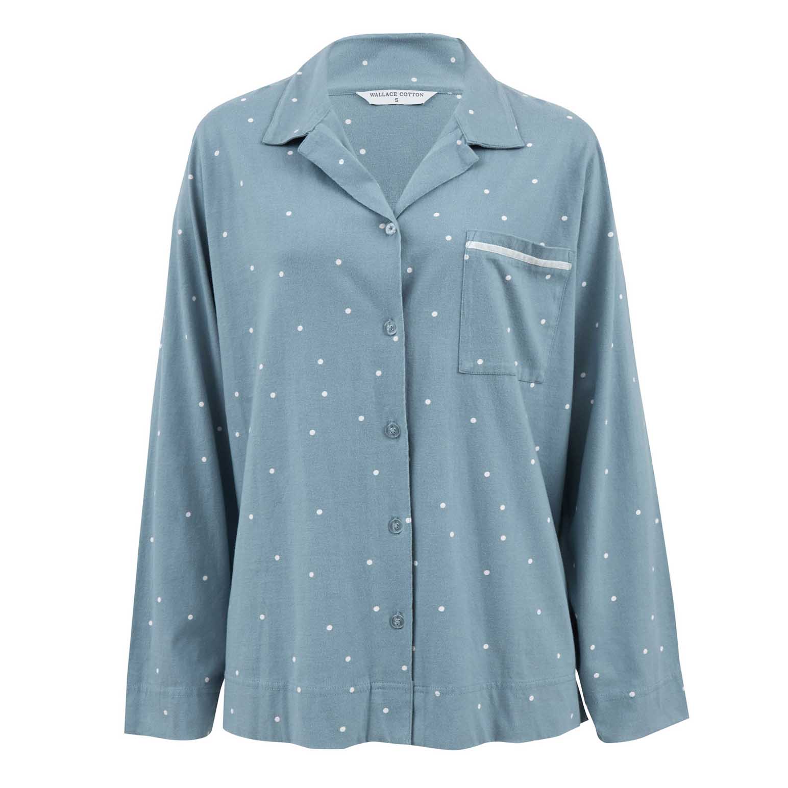 Wallace Cotton Georgie Organic Brushed Cotton Knit PJ Shirt