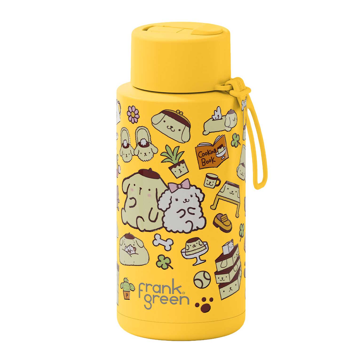 frank green 34oz Reusable Bottle Pompompurin w Flip Straw Lid