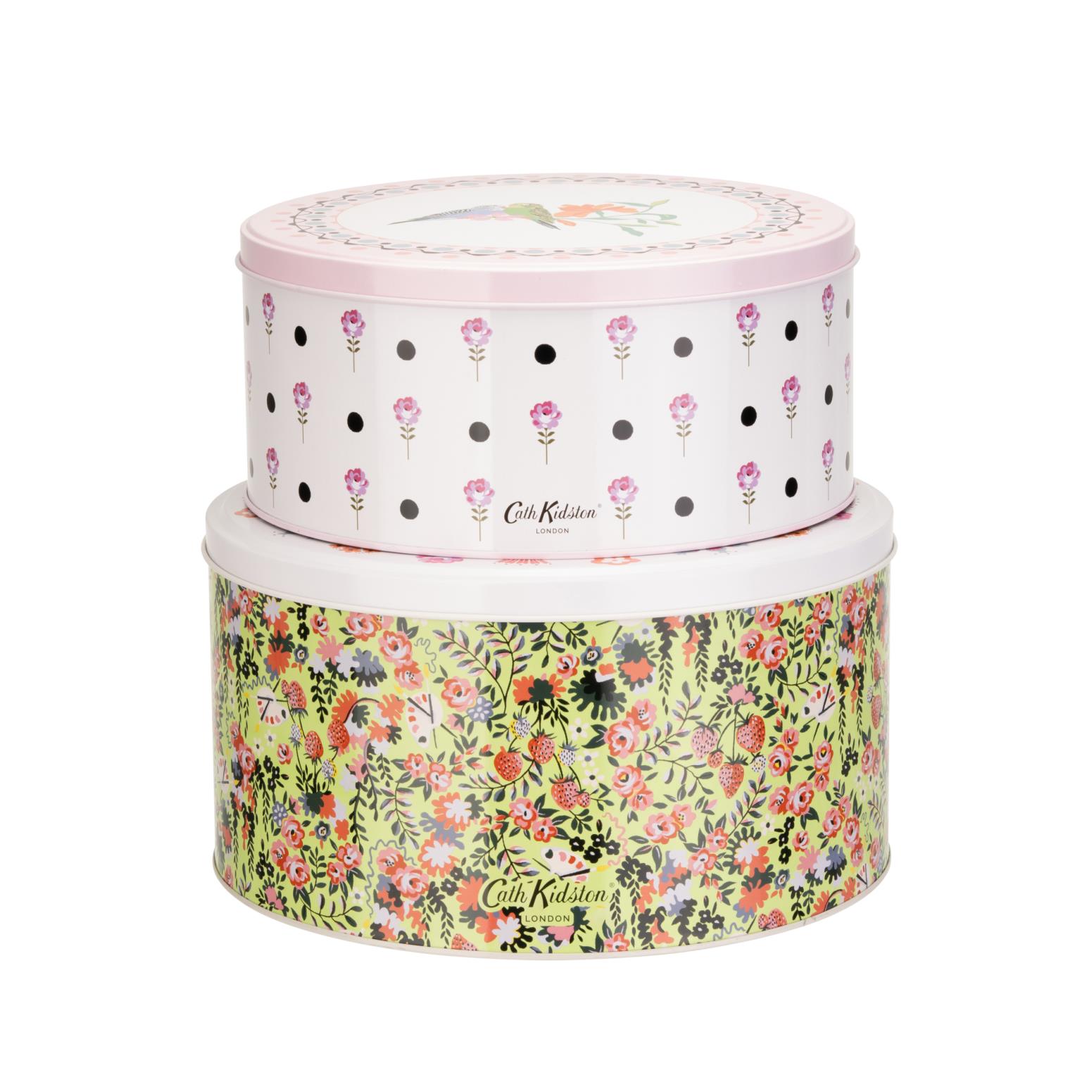 Cath Kidston Painted Table Cake Tin Set 2Pk