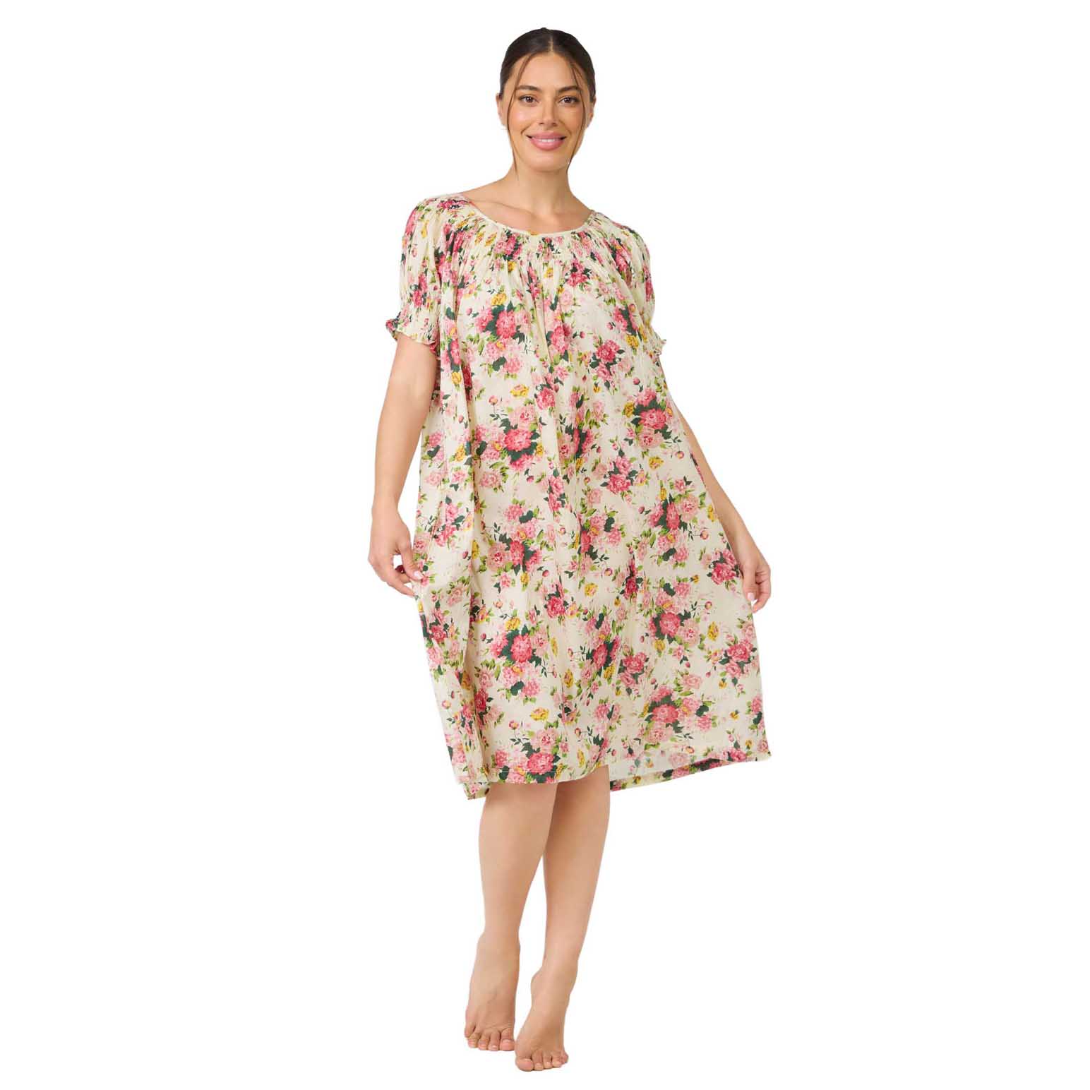 Arabella Shirred Sleeve Nightie