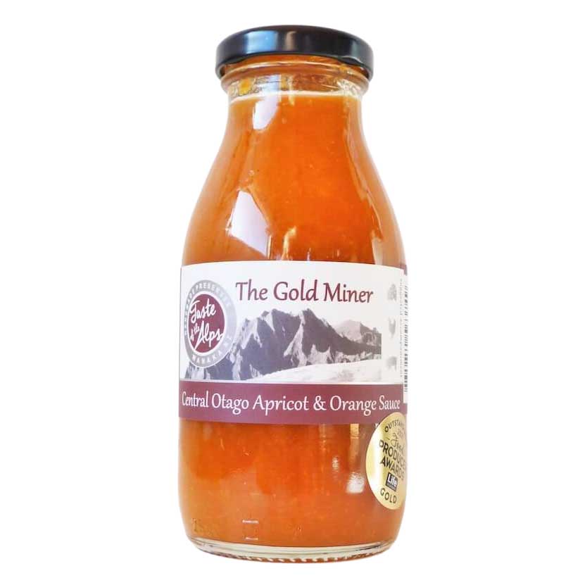 Taste of the Alps The Gold Miner Central Otago Apricot & Orange Sauce 290g