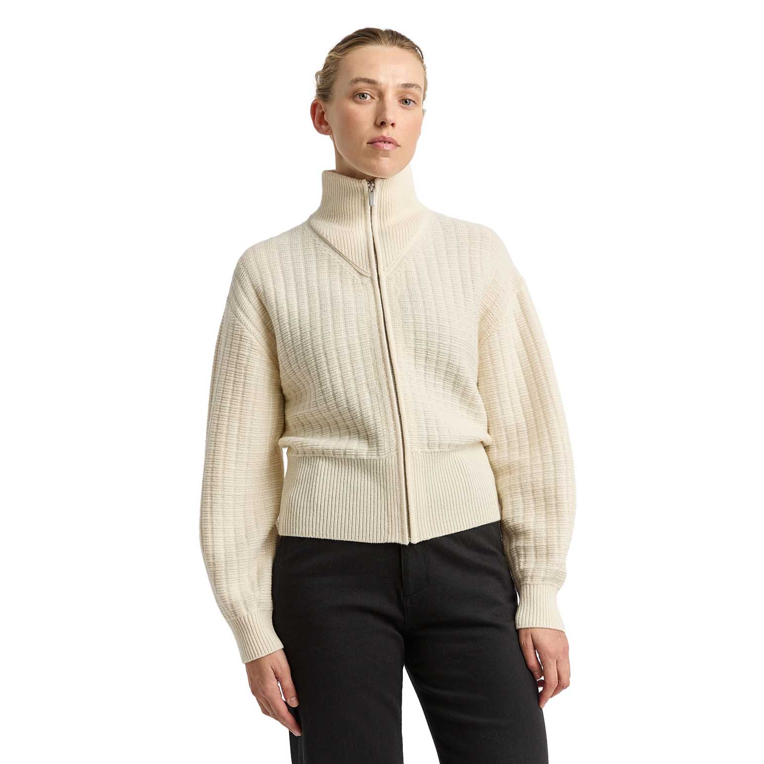 Toorallie Grid Knit Zip Through Jacket