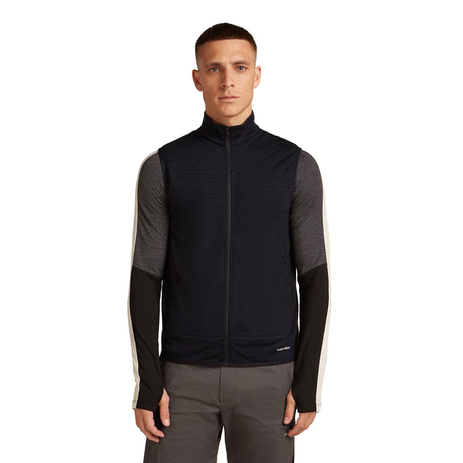 Icebreaker M Merino Blend 300 RealFleece Descender Vest