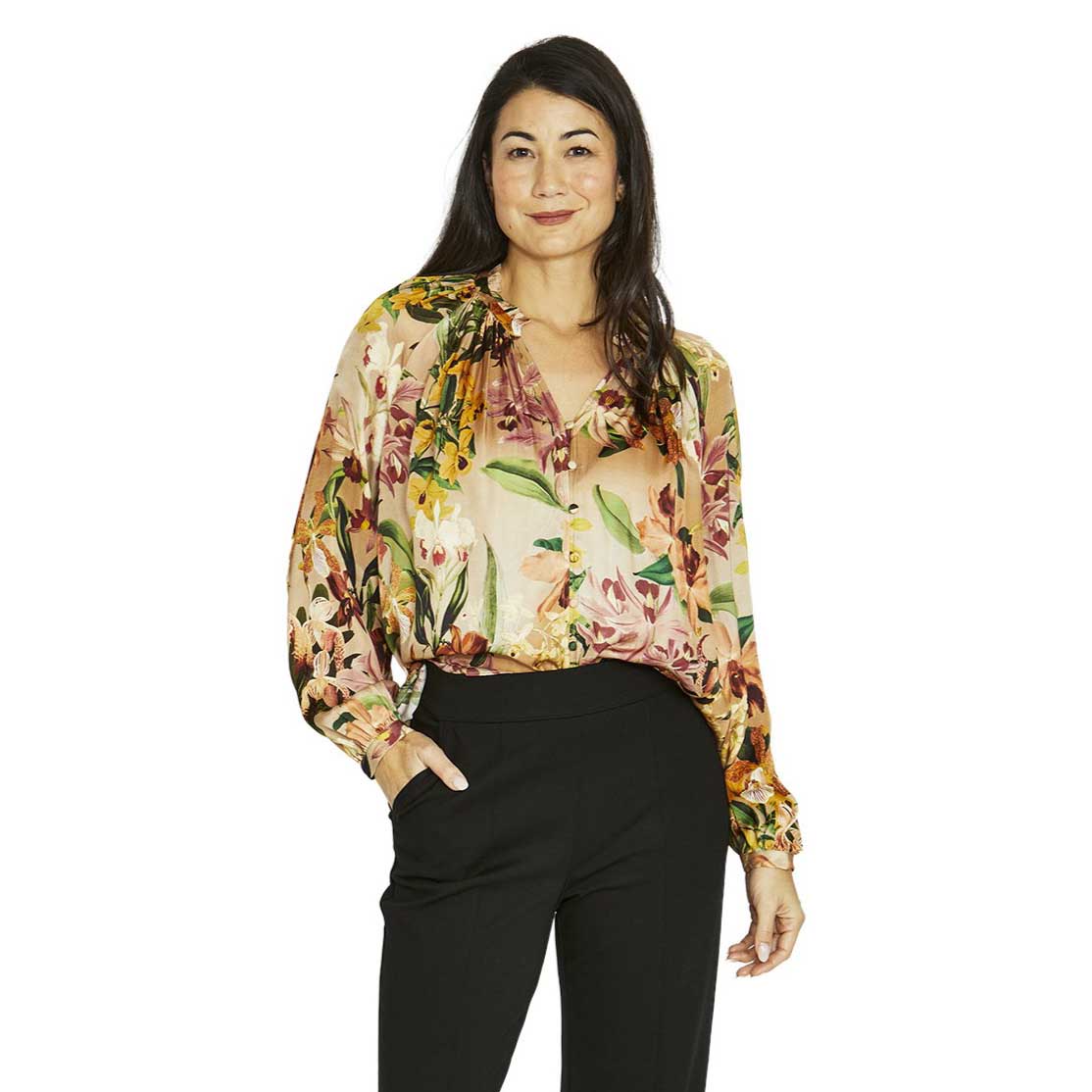 Jump Spiced Orchids Top