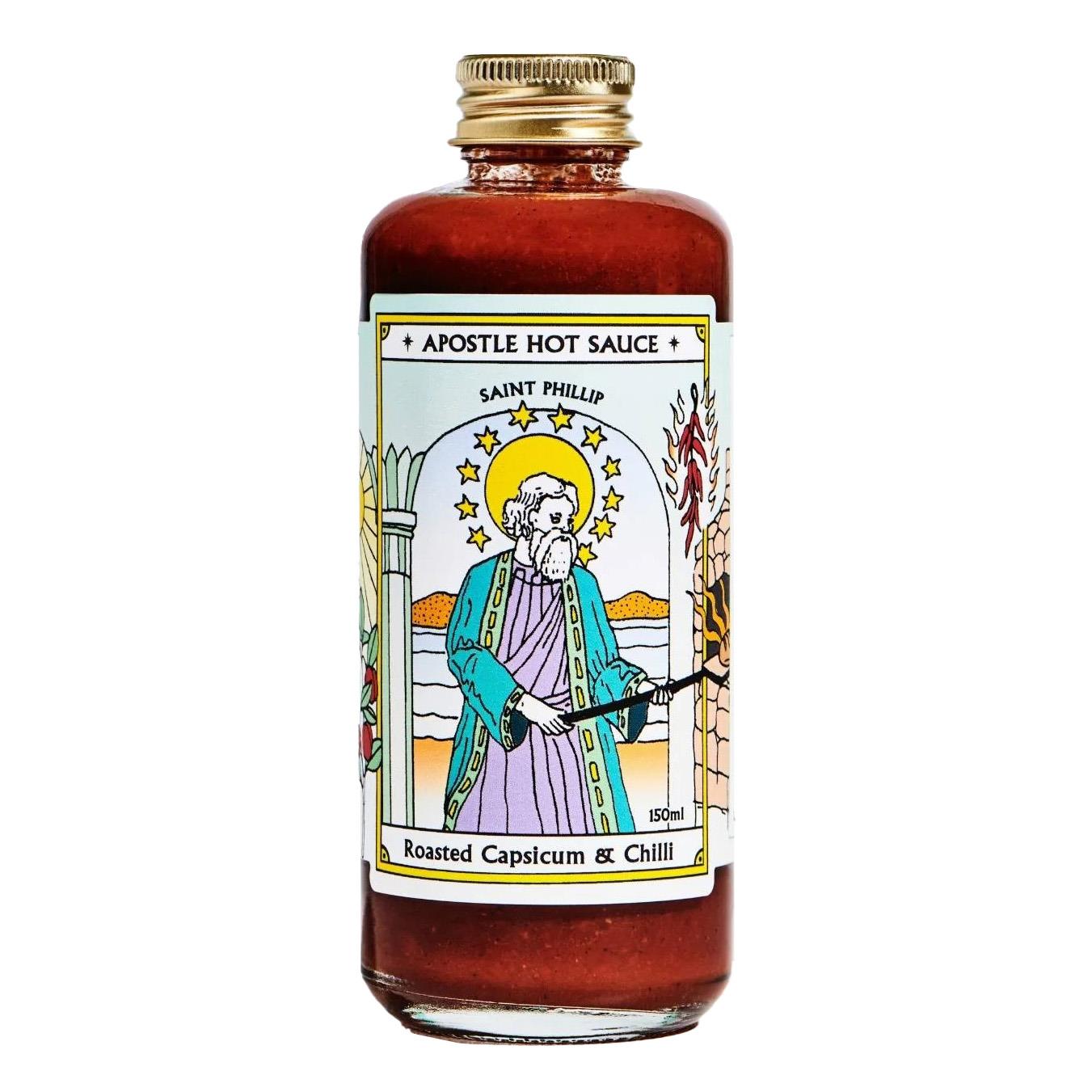 Apostle Saint Phillip Roast Capsicum & Chilli Hot Sauce 150ml