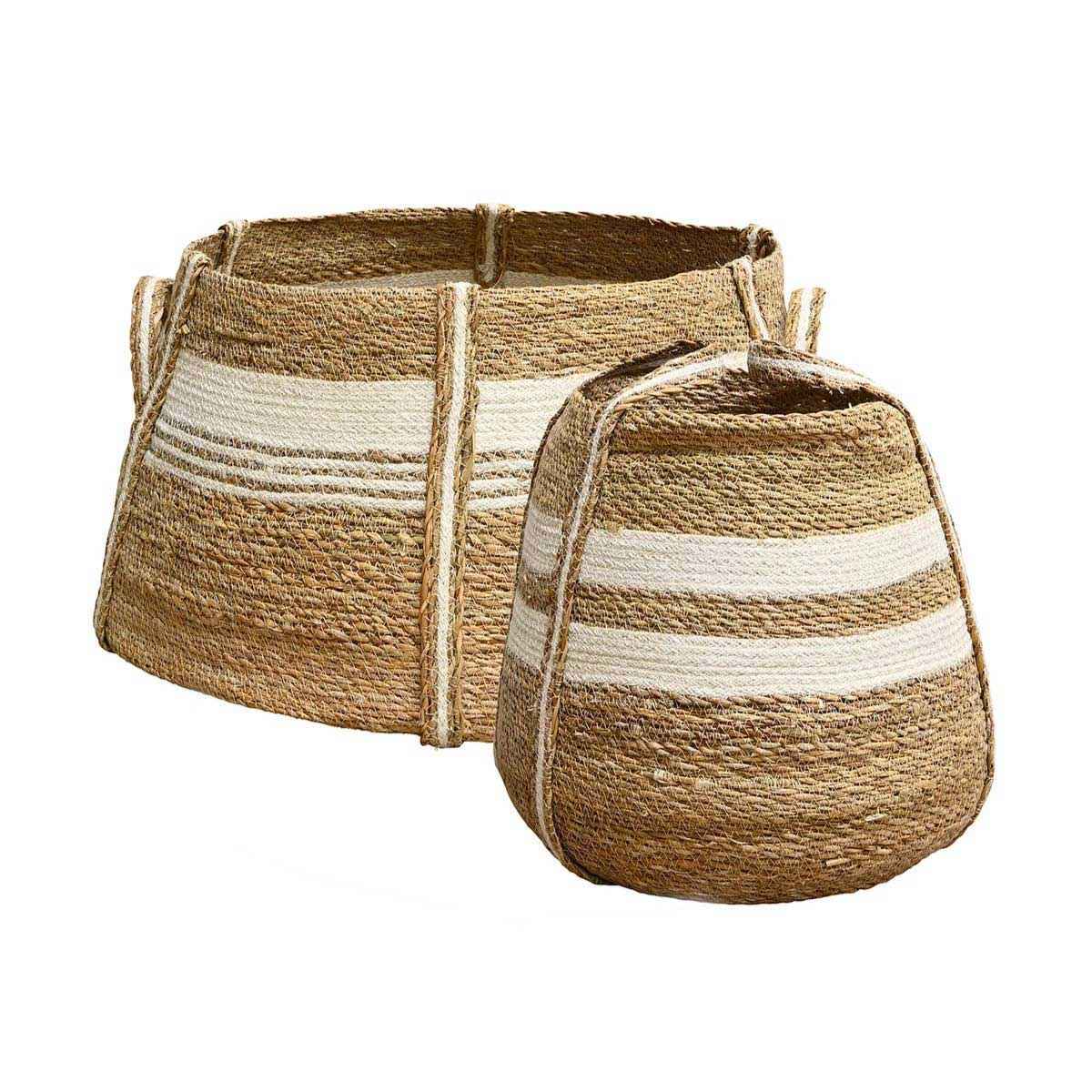 Amini Basket Natural White Set of 2