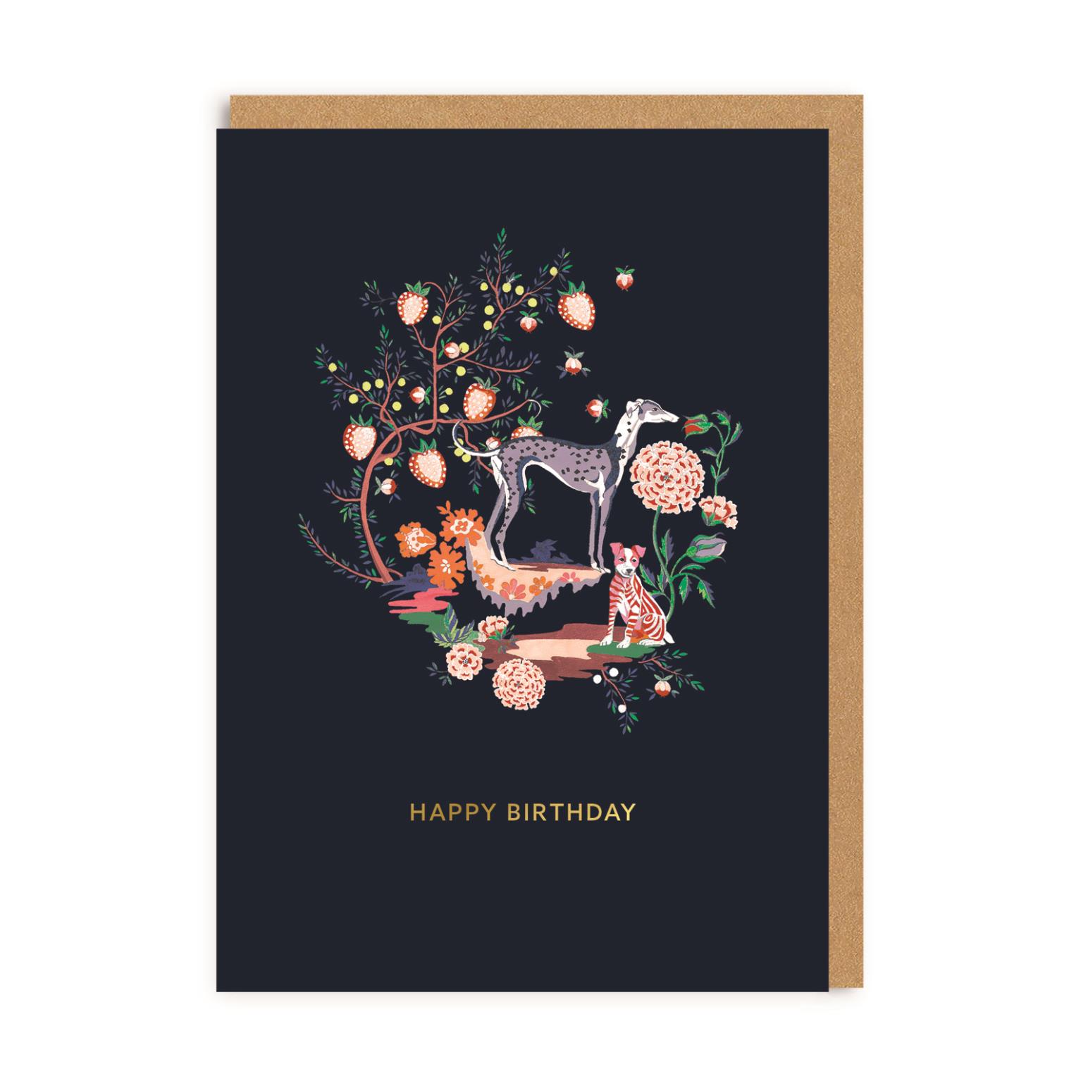 Happy Birthday Painted Kingdom Foil Card